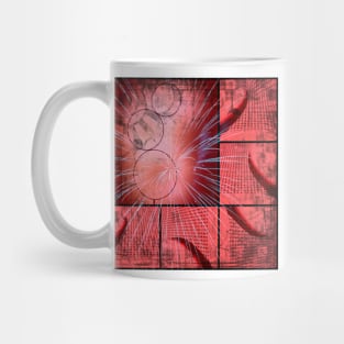 RED and BLACK Geometric Progression Mug